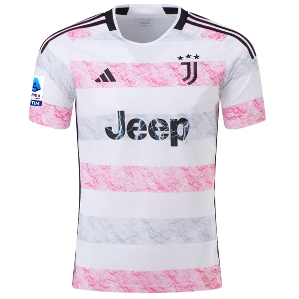 adidas Juventus Authentic Kaio Jorge Away Jersey w/ Serie A Patch 23/24 (White)