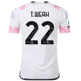 adidas Juventus Timothy Weah Away Jersey w/ Serie A 23/24 (White)