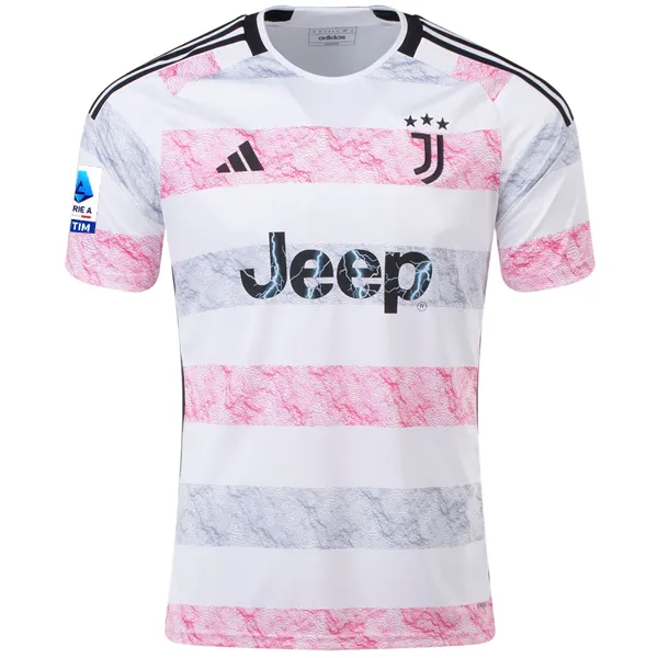 adidas Juventus Timothy Weah Away Jersey w/ Serie A 23/24 (White)