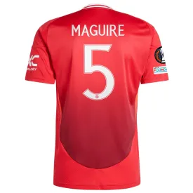 adidas Manchester United Harry Maguire Home Jersey w/ Europa League Patches 24/25 (MUFC Red)