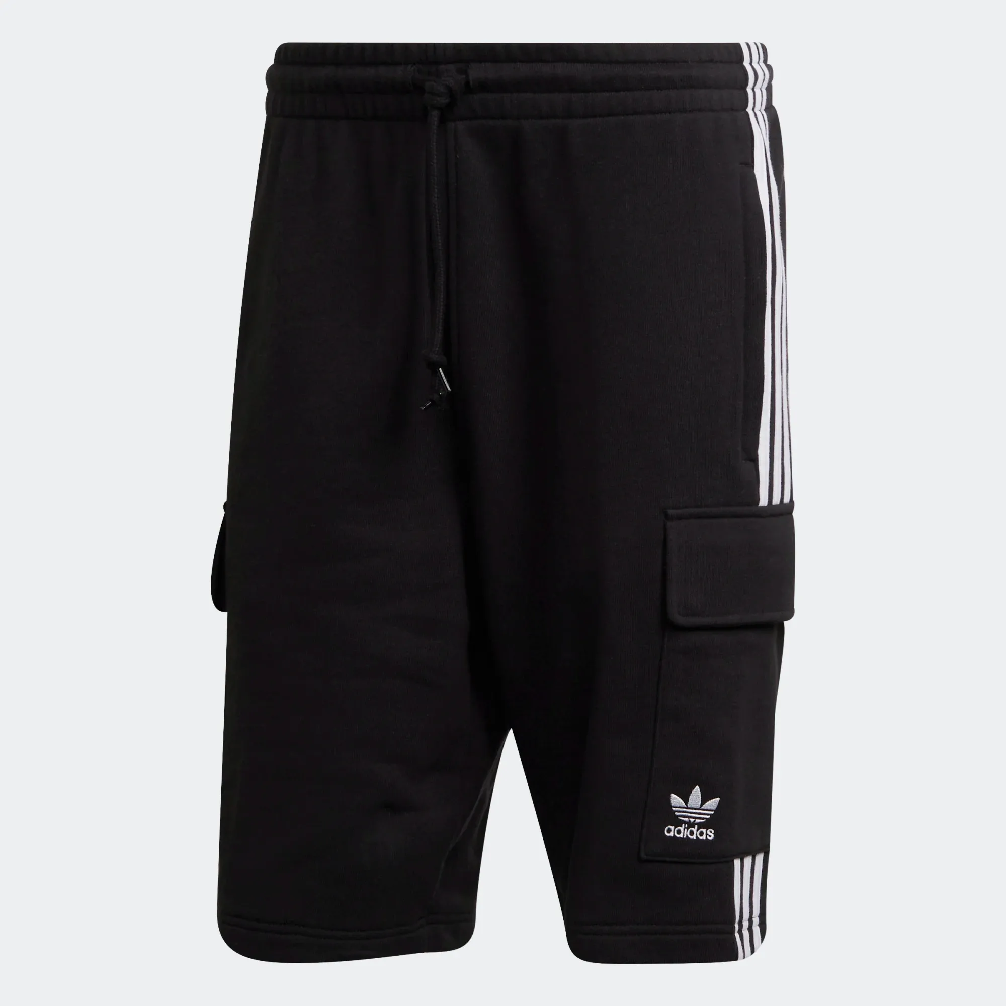 Adidas Men's Adicolor Classics 3 Striples Cargo Shorts - Black