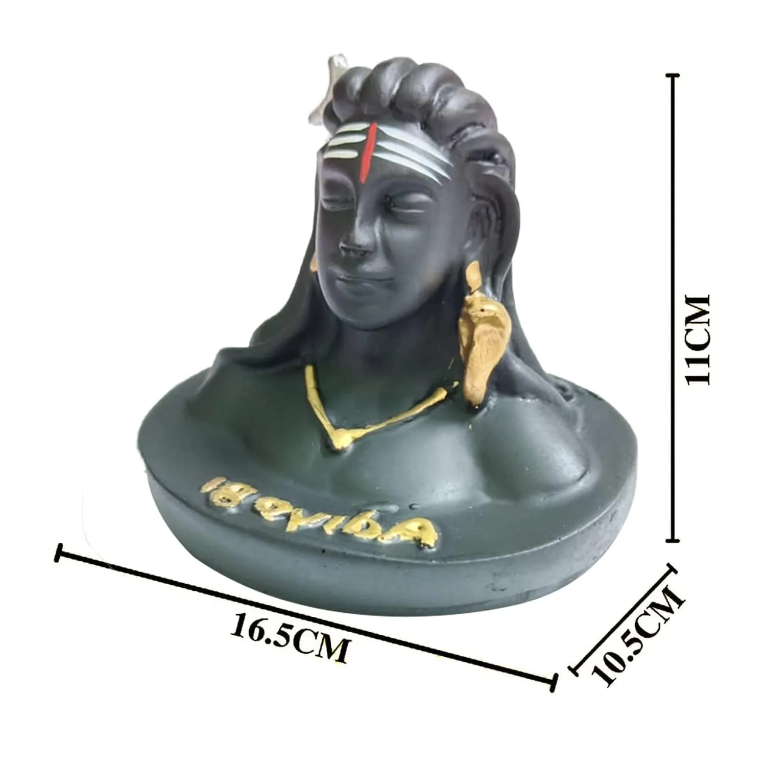 Adiyogi Shiva Statue for Car Dashboard Idol, Pooja & Gift, Mahadev Murti Idol Figurine Showpiece Sculpture, Shankara for Home,Office Decor,