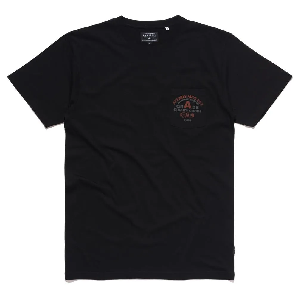 Afends Mens Grade A - Standard Fit Pocket Tee