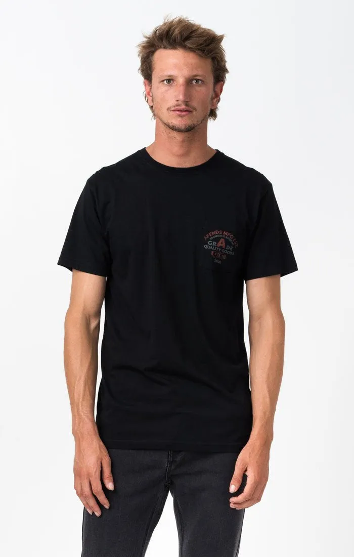 Afends Mens Grade A - Standard Fit Pocket Tee