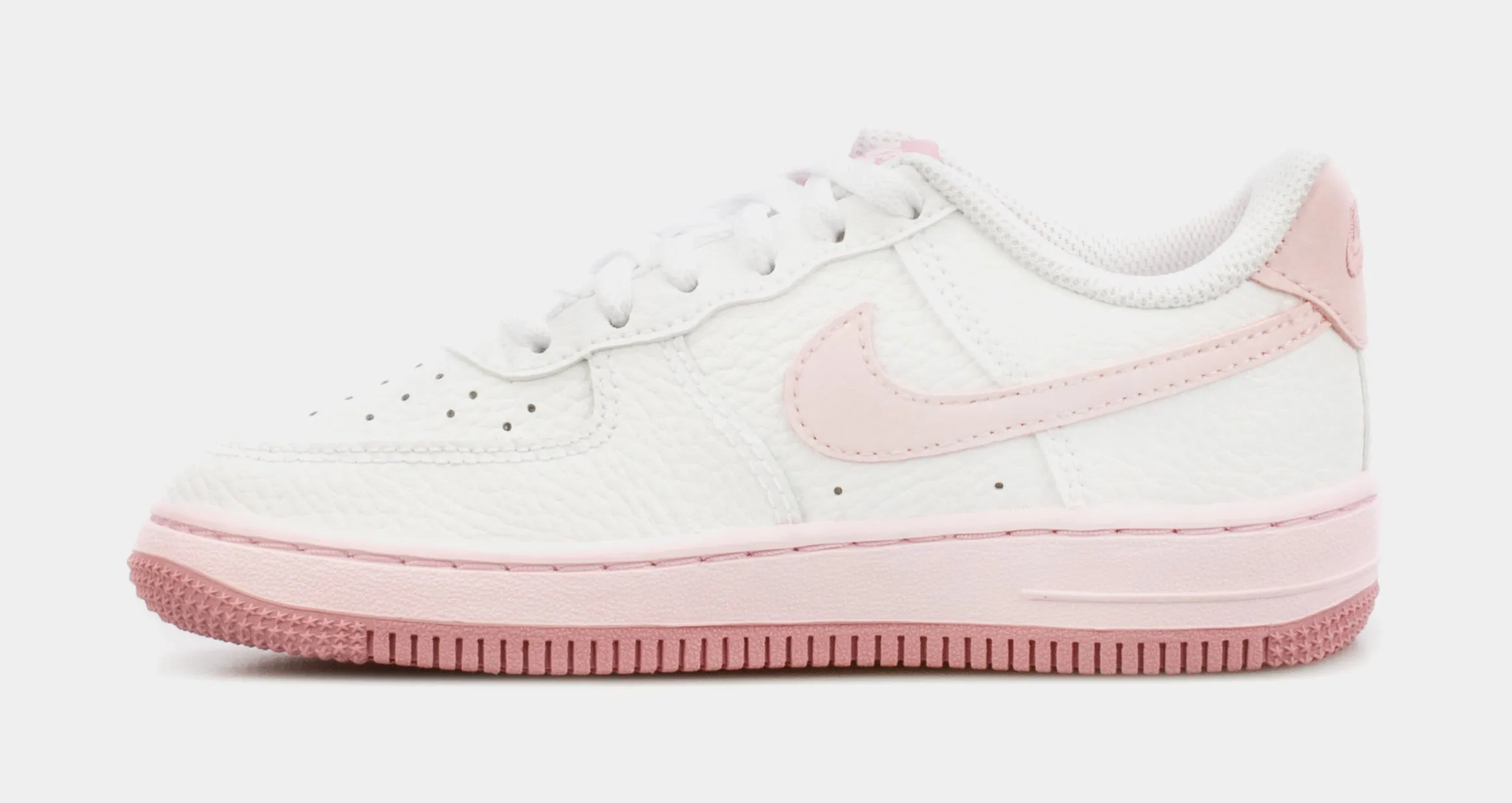 Air Force 1 Preschool Basketball Shoes (White/Pink)