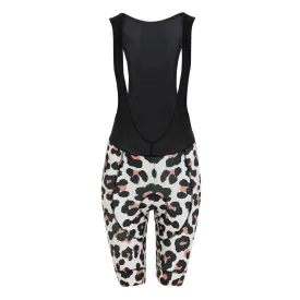 Animal Print Womens Bib Shorts