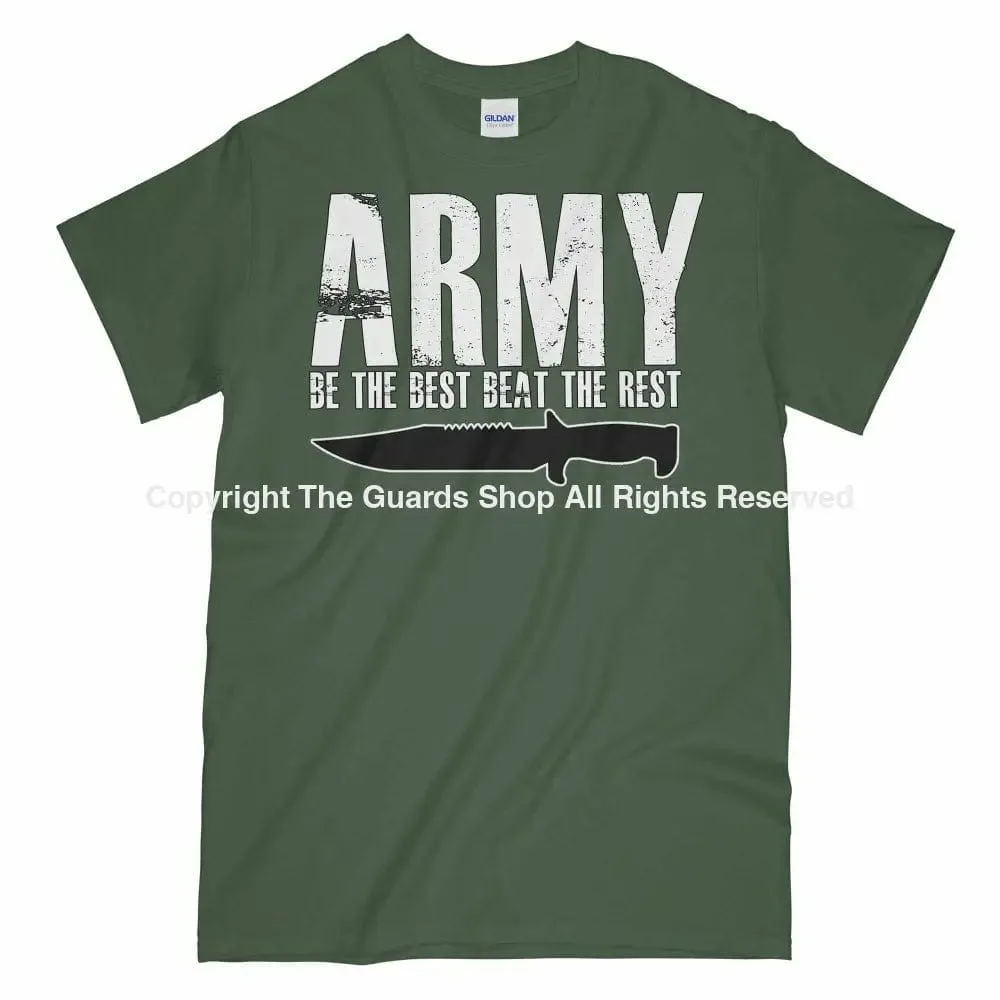 ARMY BE THE BEST BEAT THE REST Printed T-Shirt