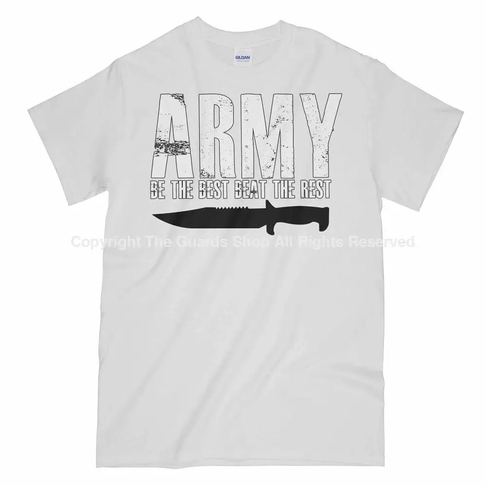 ARMY BE THE BEST BEAT THE REST Printed T-Shirt