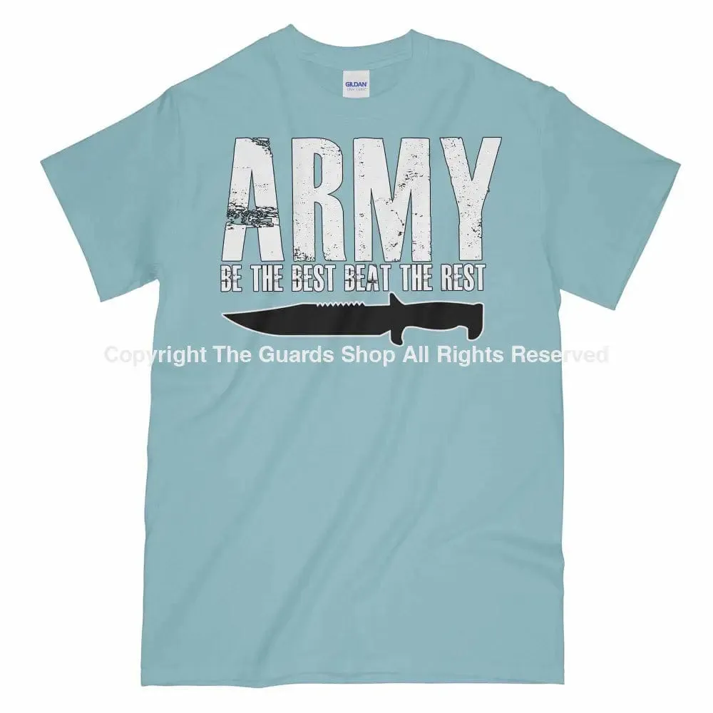 ARMY BE THE BEST BEAT THE REST Printed T-Shirt