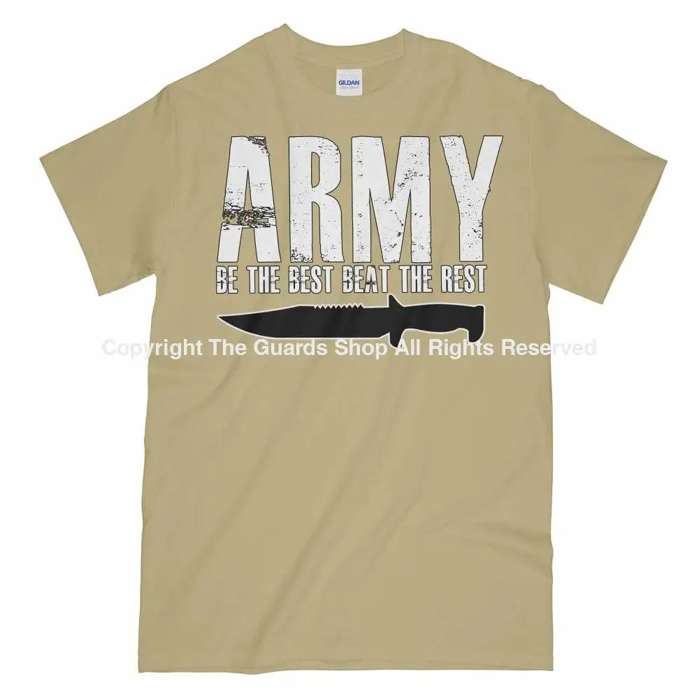 ARMY BE THE BEST BEAT THE REST Printed T-Shirt