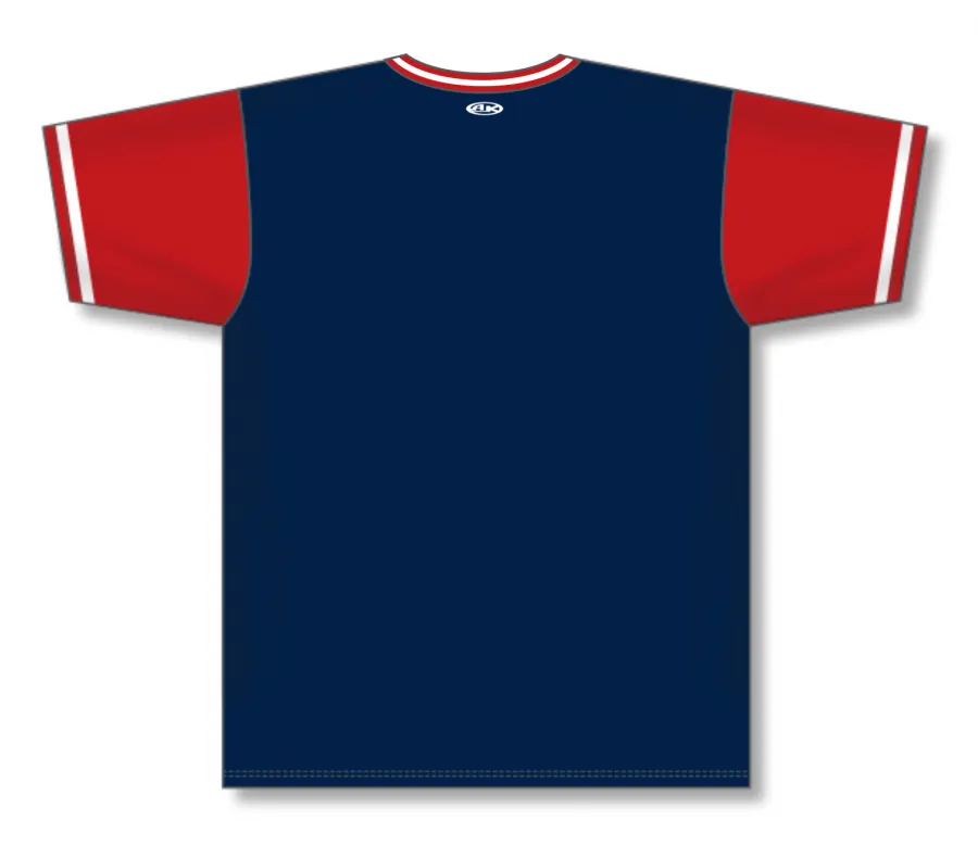 Athletic Knit (AK) Custom ZBA11-BOS6010 Boston Red Sox Navy Sublimated Baseball Jersey