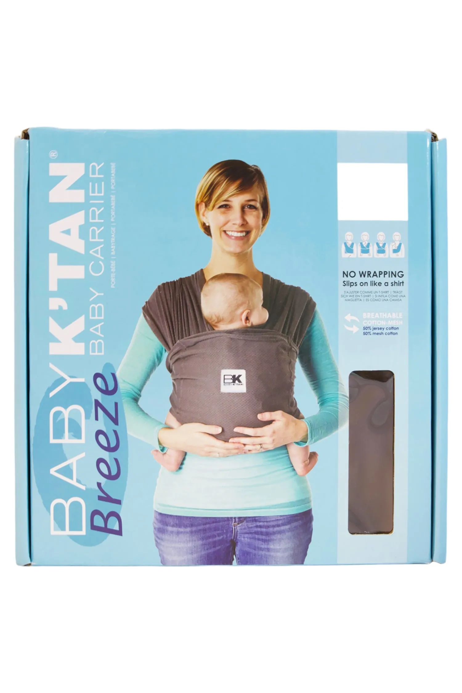 Baby K'tan Breeze Baby Carrier - Charcoal - XXS