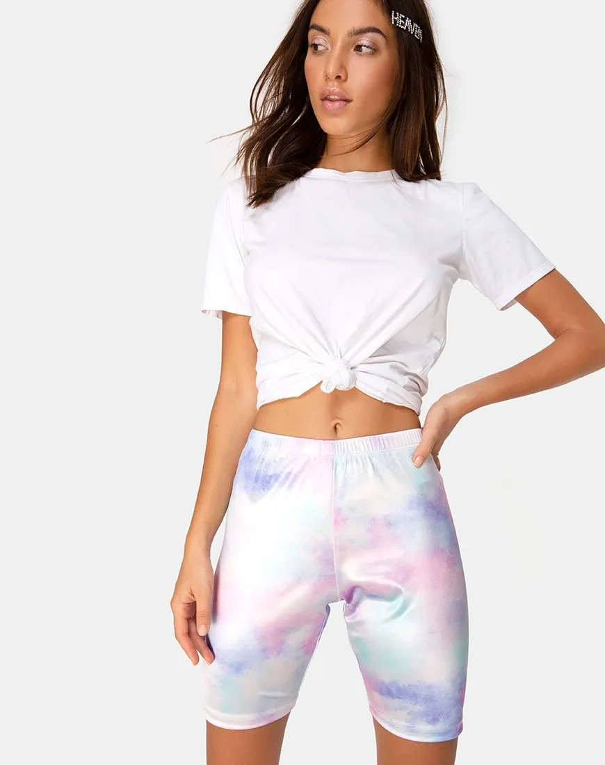 Bike Short in Pastel Tie Dye