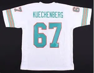 Bob Kuechenberg Miami Dolphins Throwback Football Jersey