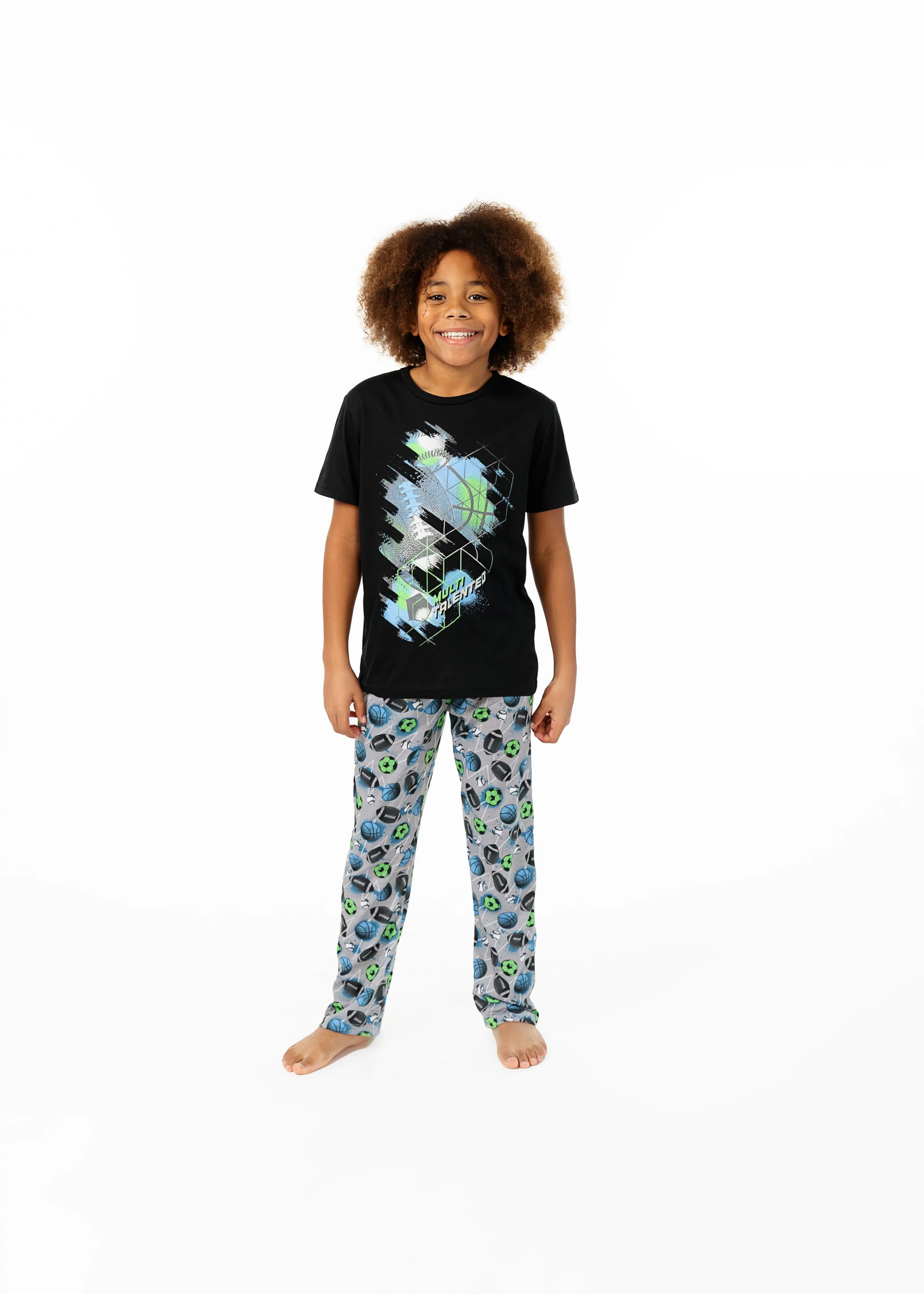 Boys All Sports 2-Piece Pajama Sleep Pants Set