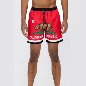 Cali Rep Print Swim Shorts