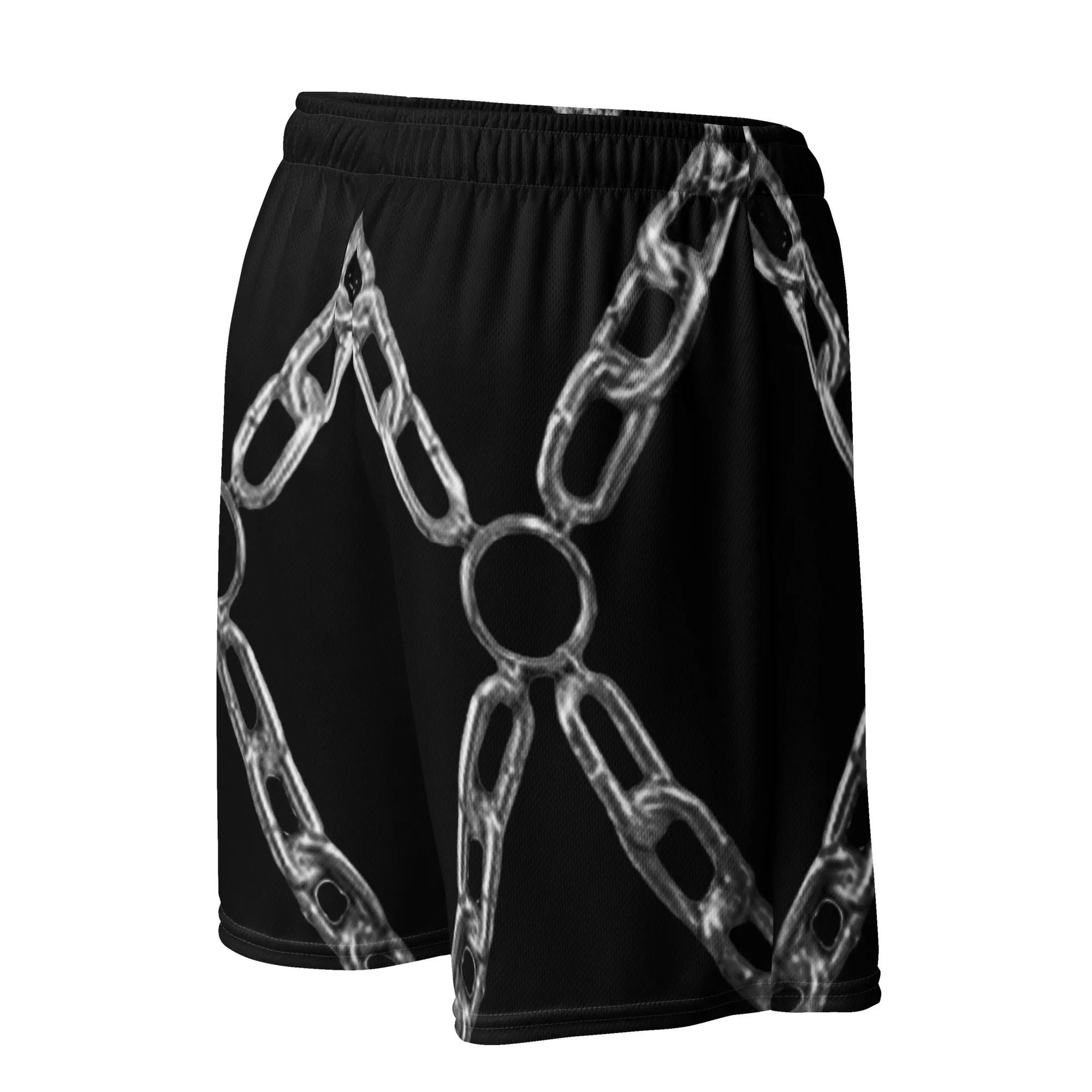 Chain Harness Black Shorts