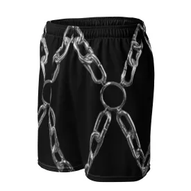 Chain Harness Black Shorts