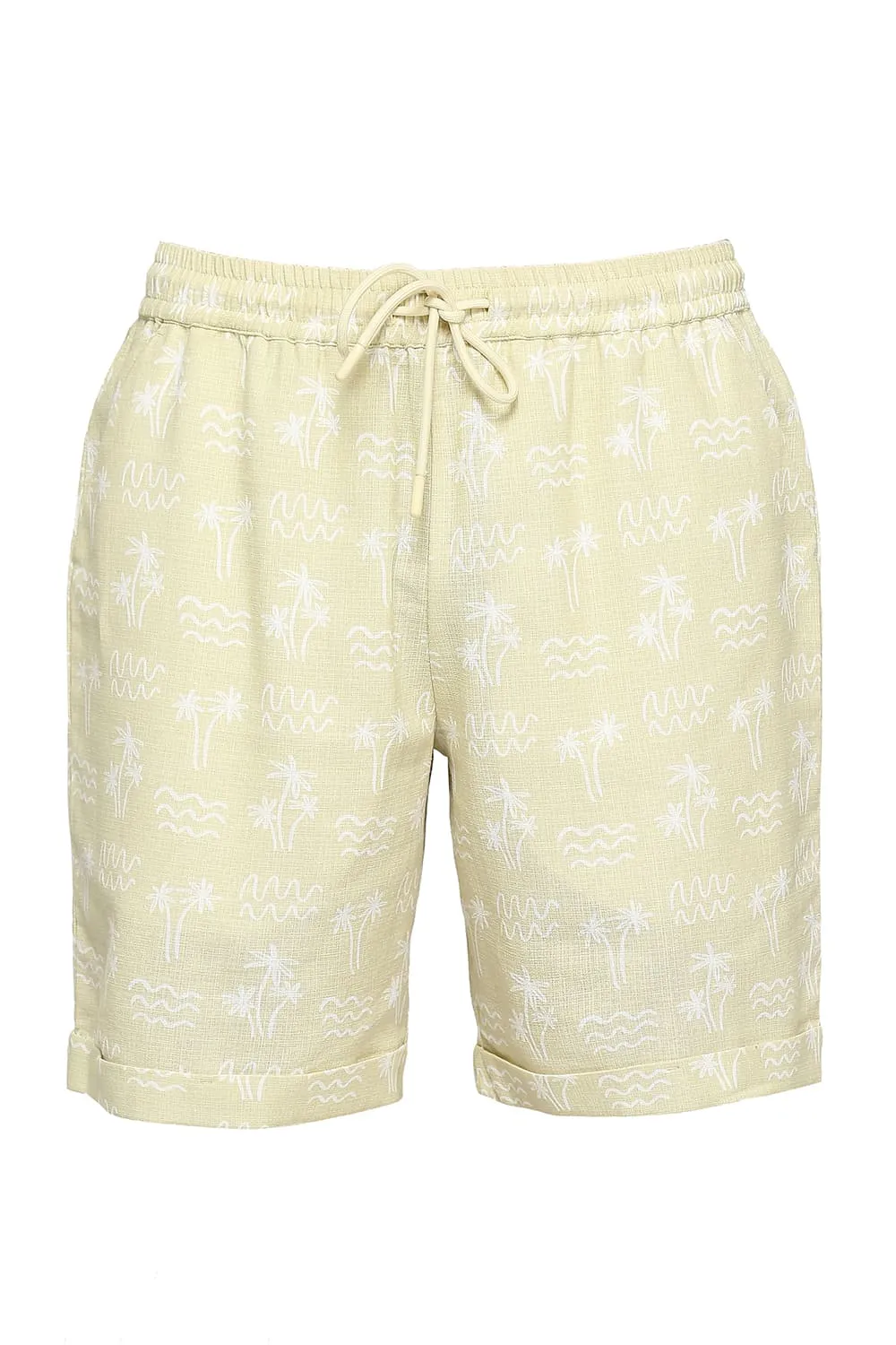 Comfort Fit Cotton Dobby Co-Ords Shorts