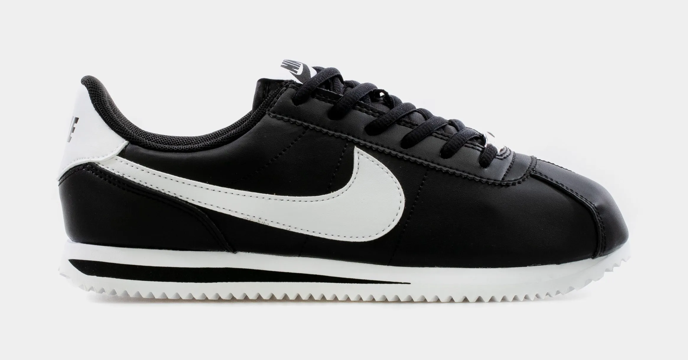 Cortez Basic SL Grade School Lifestyle Shoe (Black/White)