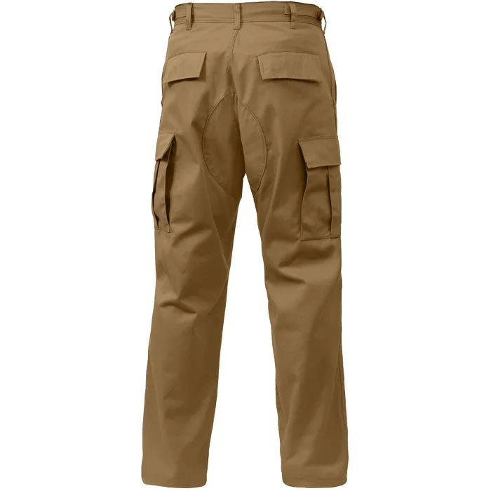 Coyote Brown - Military BDU Pants - Cotton Polyester Twill