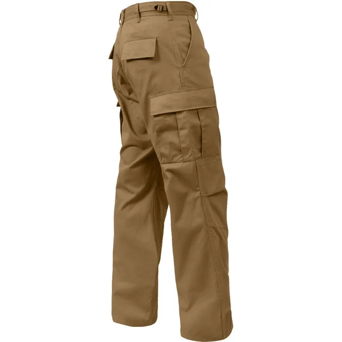 Coyote Brown - Military BDU Pants - Cotton Polyester Twill