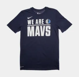 Dallas Maverics NBA Dri Fit Mens Practice T-Shirt (Navy Blue)