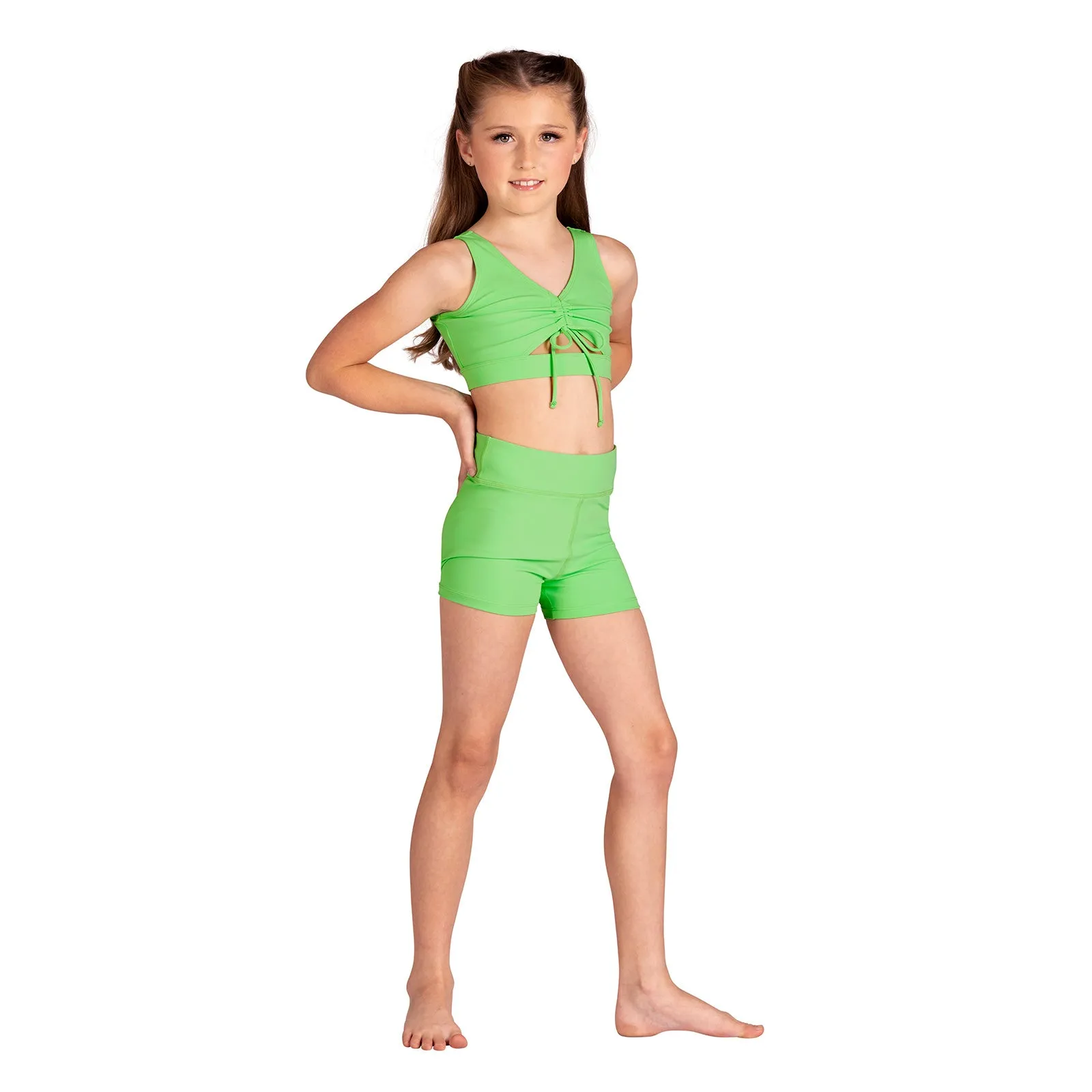 Danznmotion Child High Waisted Booty Shorts