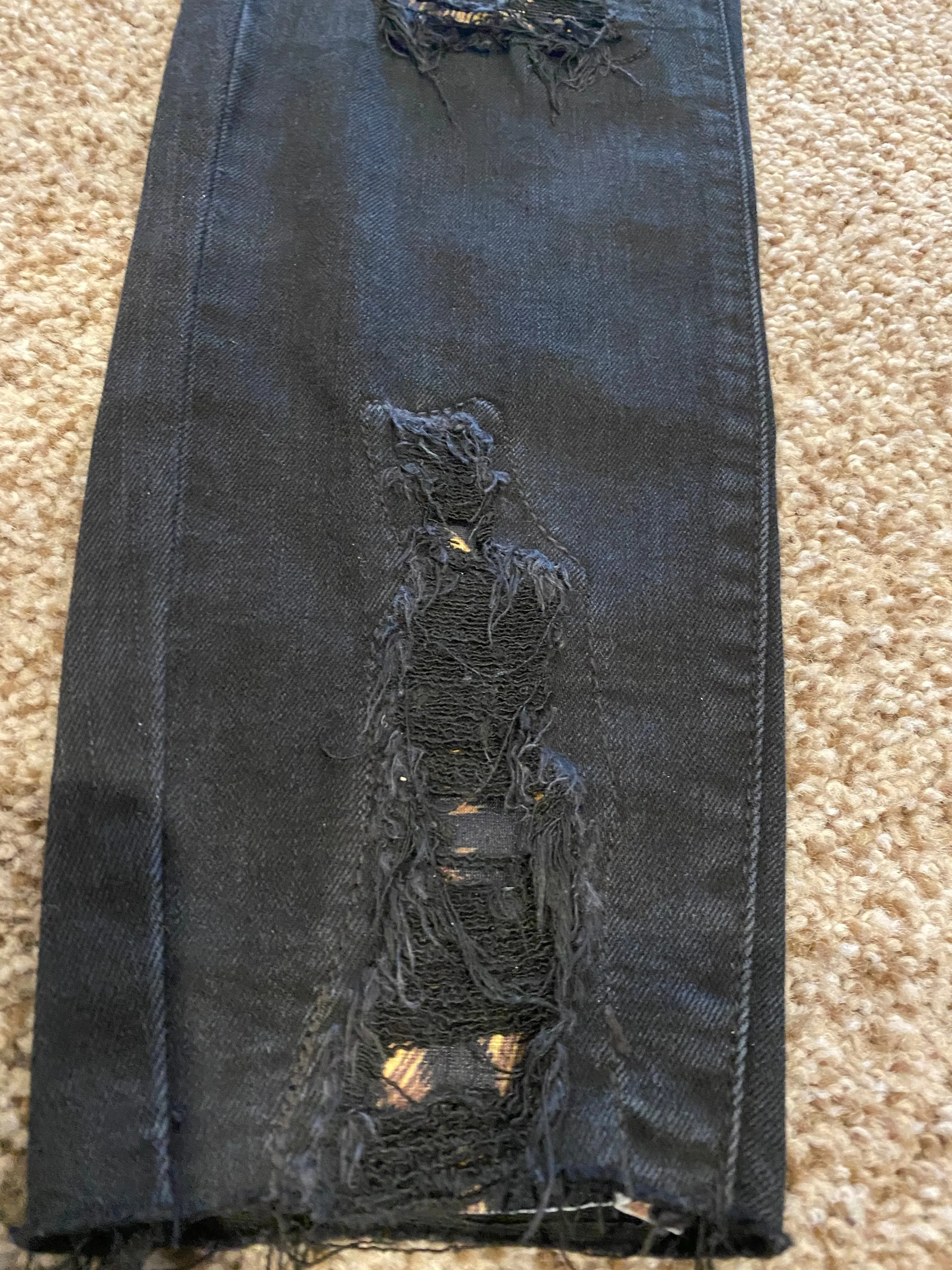 Destroyed Leopard Patch Skinny