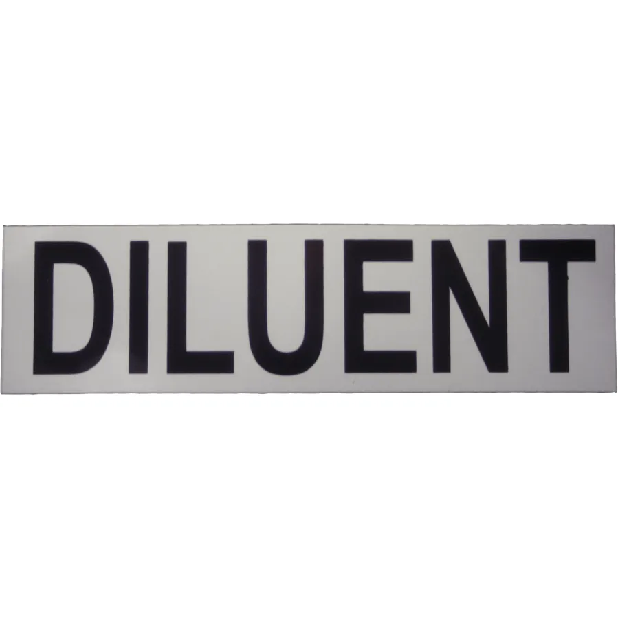 DIRZONE Sticker DILUENT (small 17x5 cm)