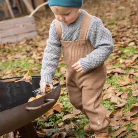 Disana Baby/Toddler Pants with Straps, Knitted Merino