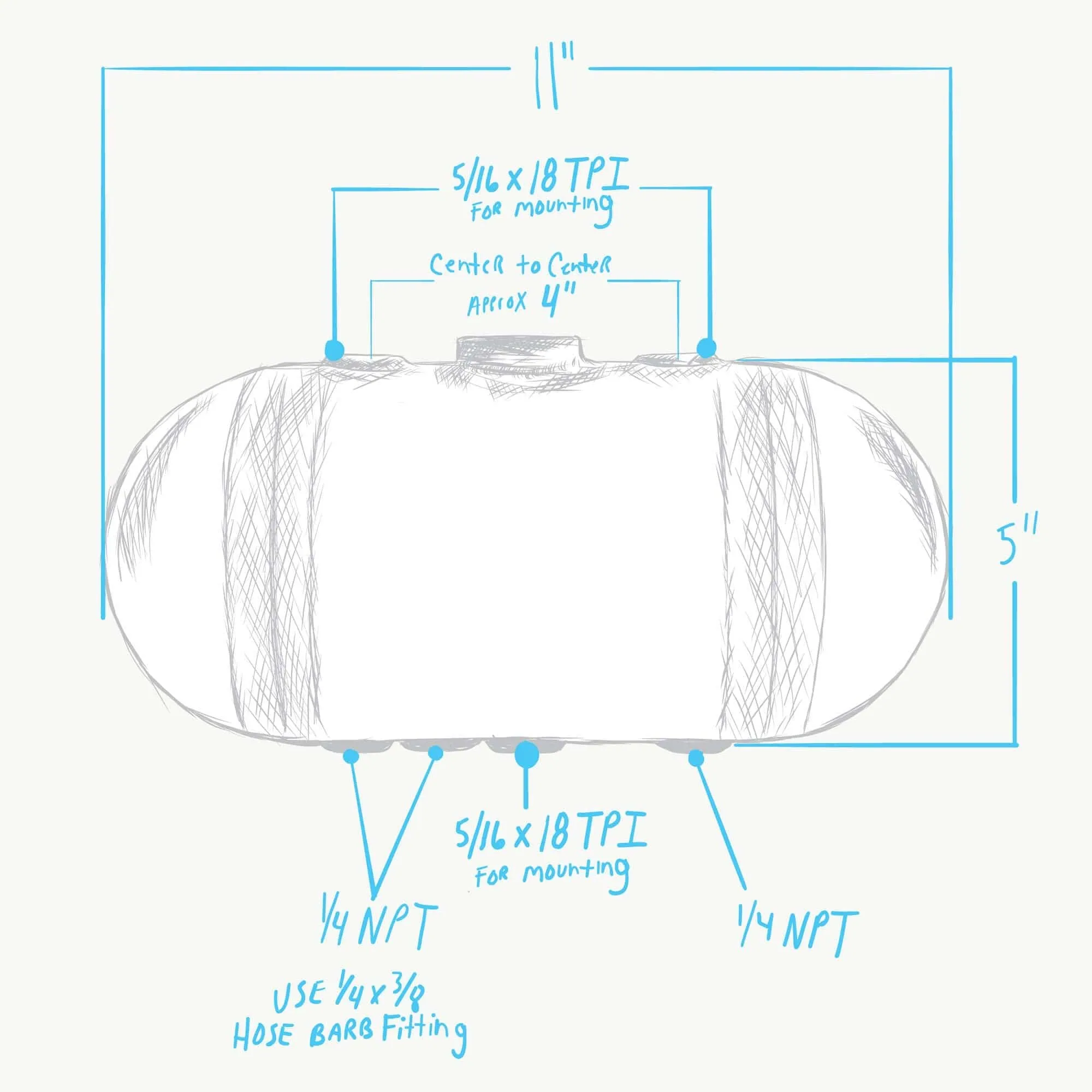 Domed Steel Motorcycle Oil Tank for H-D Sportster Big Twin and Universal Choppers