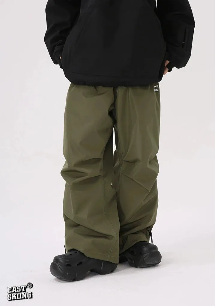 EASTSKIING Army Green Baggy Ski Snowboard Pants