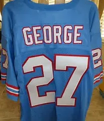 Eddie George Houston Oilers Throwback Football Jersey