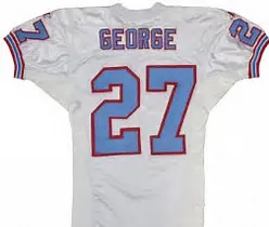 Eddie George Houston Oilers Throwback Football Jersey