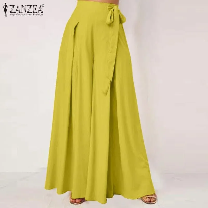 Elegant Wide Leg Pants with High Waist for Women - Versatile and Comfortable Fashion