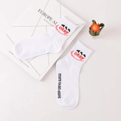 Foot 22-26cm CNOPT SOCKS Daily Cotton Elastic Men Chinese Russian Athletics Sun ET Fashion Harajuku Guy Youth Summer More Casual