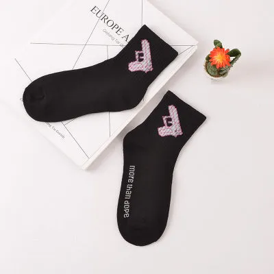 Foot 22-26cm CNOPT SOCKS Daily Cotton Elastic Men Chinese Russian Athletics Sun ET Fashion Harajuku Guy Youth Summer More Casual