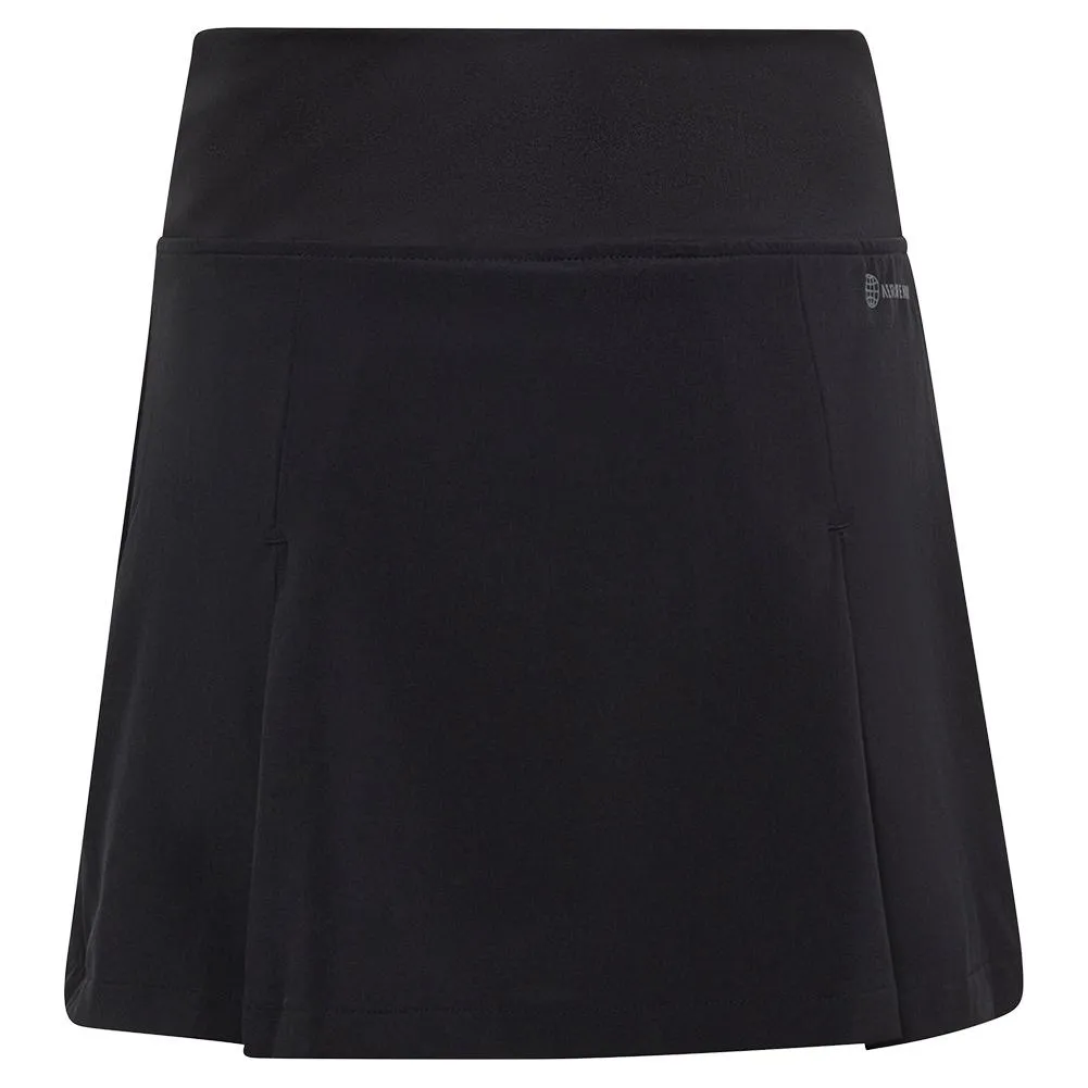 Girls' Club Pleated Tennis Skort Black