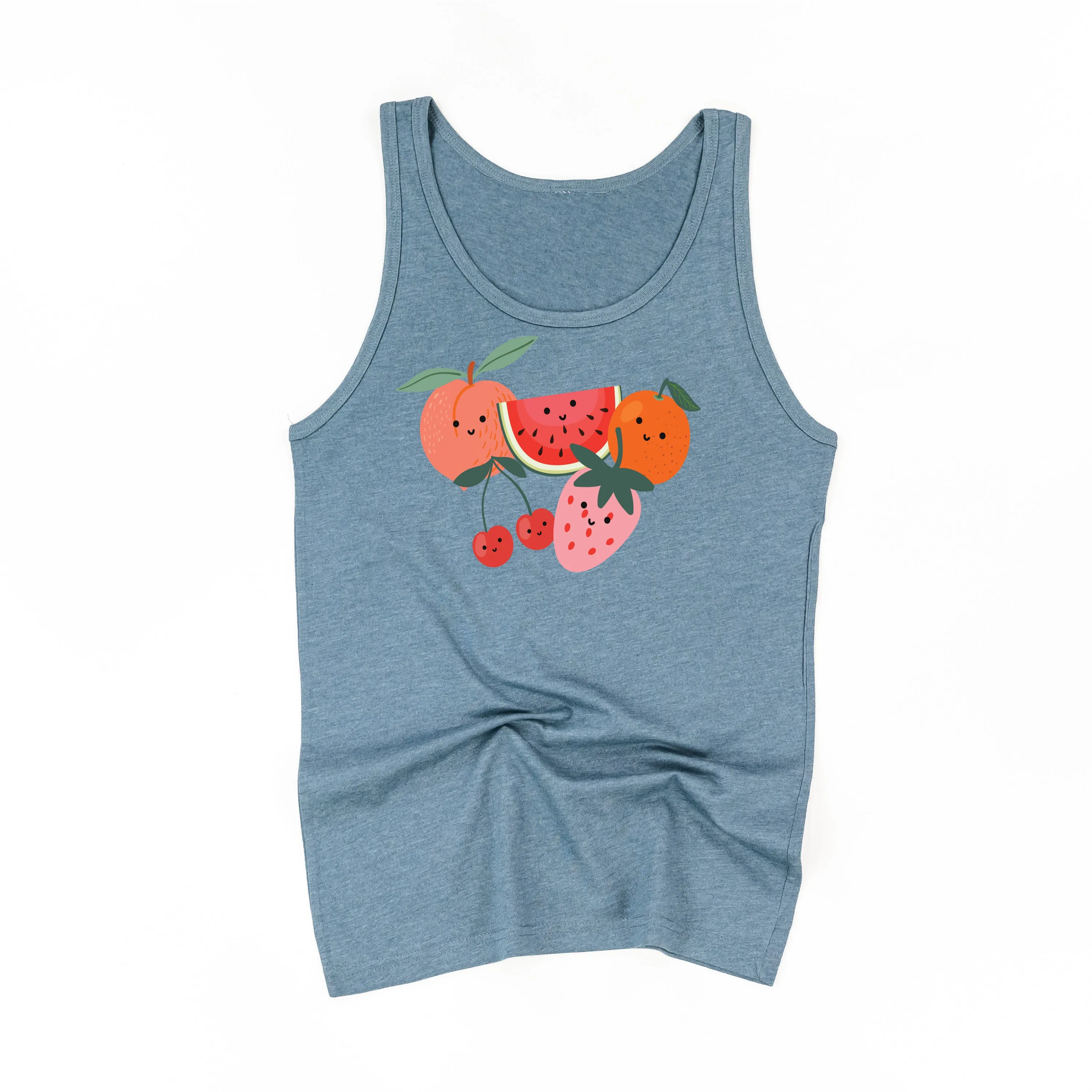 Group of Smiley Fruit - Unisex Jersey Tank