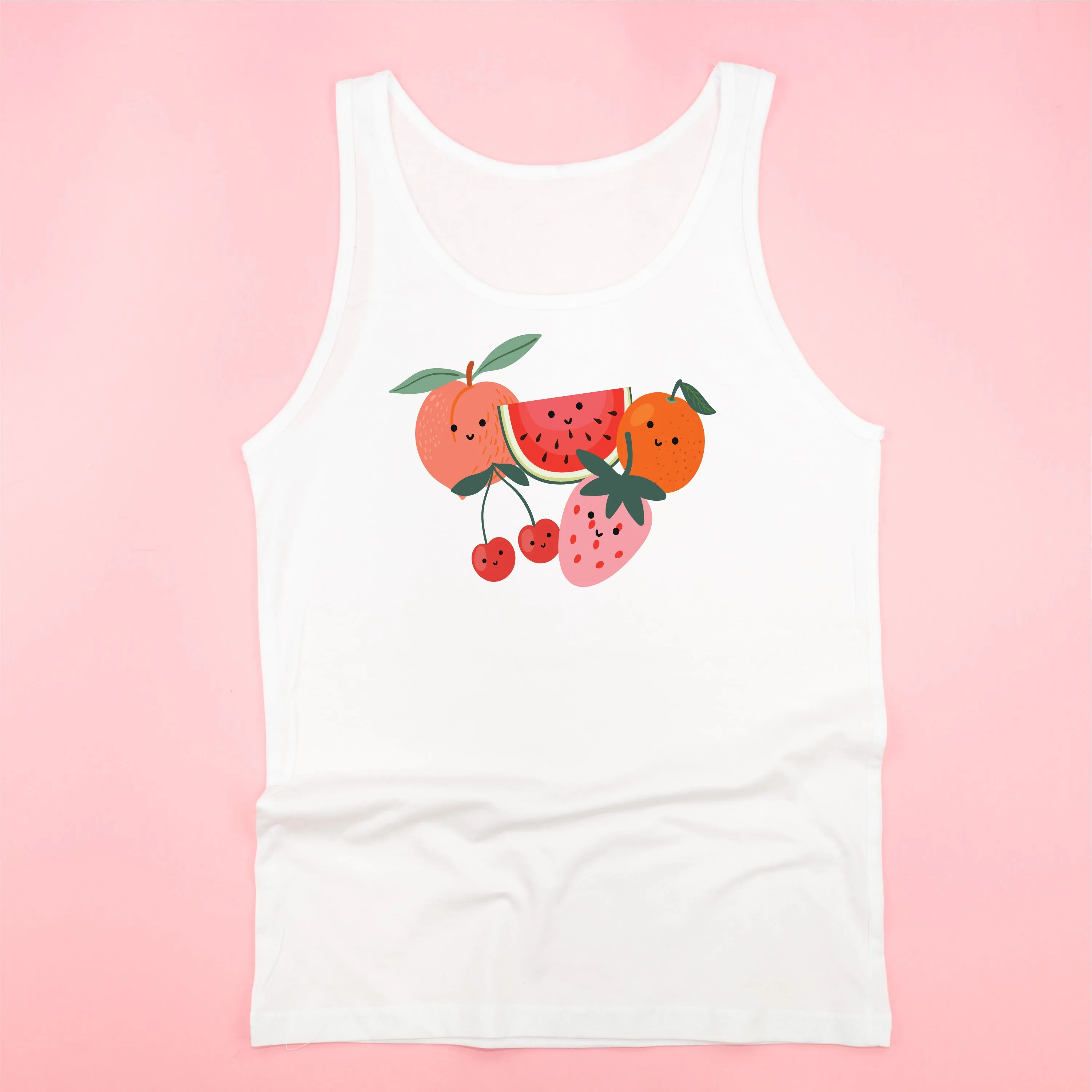 Group of Smiley Fruit - Unisex Jersey Tank