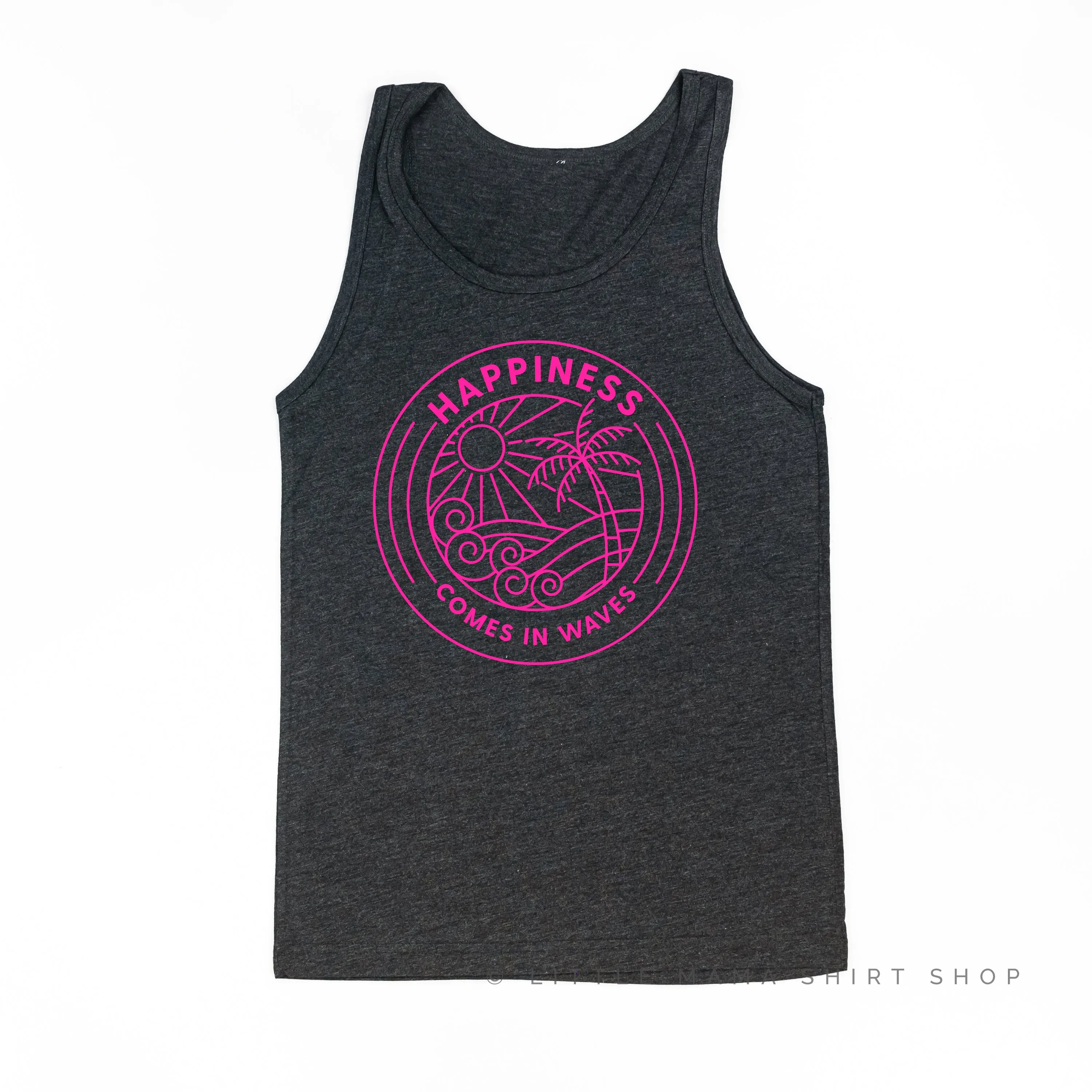 HAPPINESS COMES IN WAVES - Unisex Jersey Tank