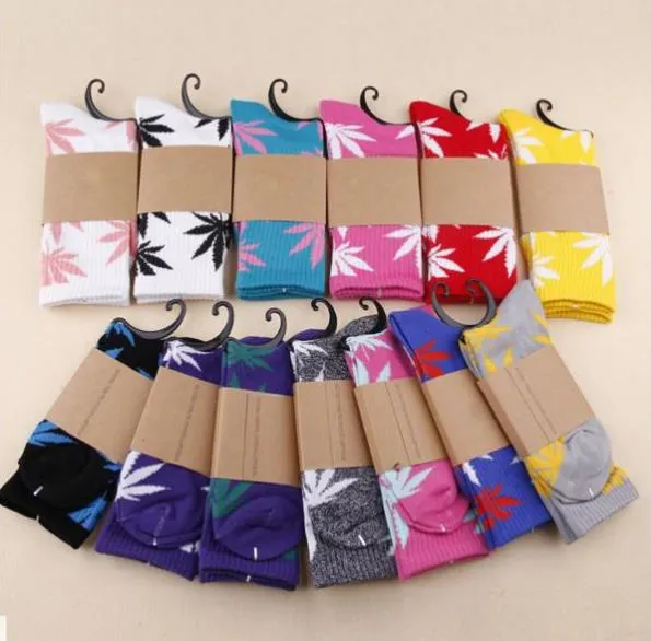 High Quality Harajuku Style Weed Socks For Women Men's Hip Hop Cotton Skateboard Sock Man WZ001