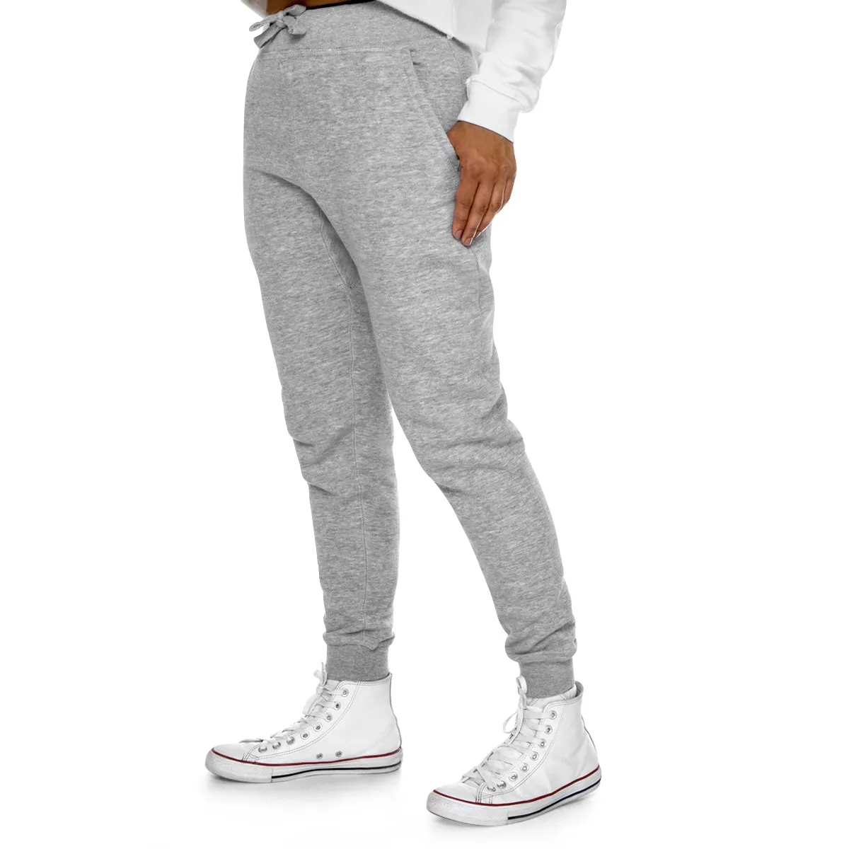 IIH Warrior  Black and White Premium Fleece Joggers