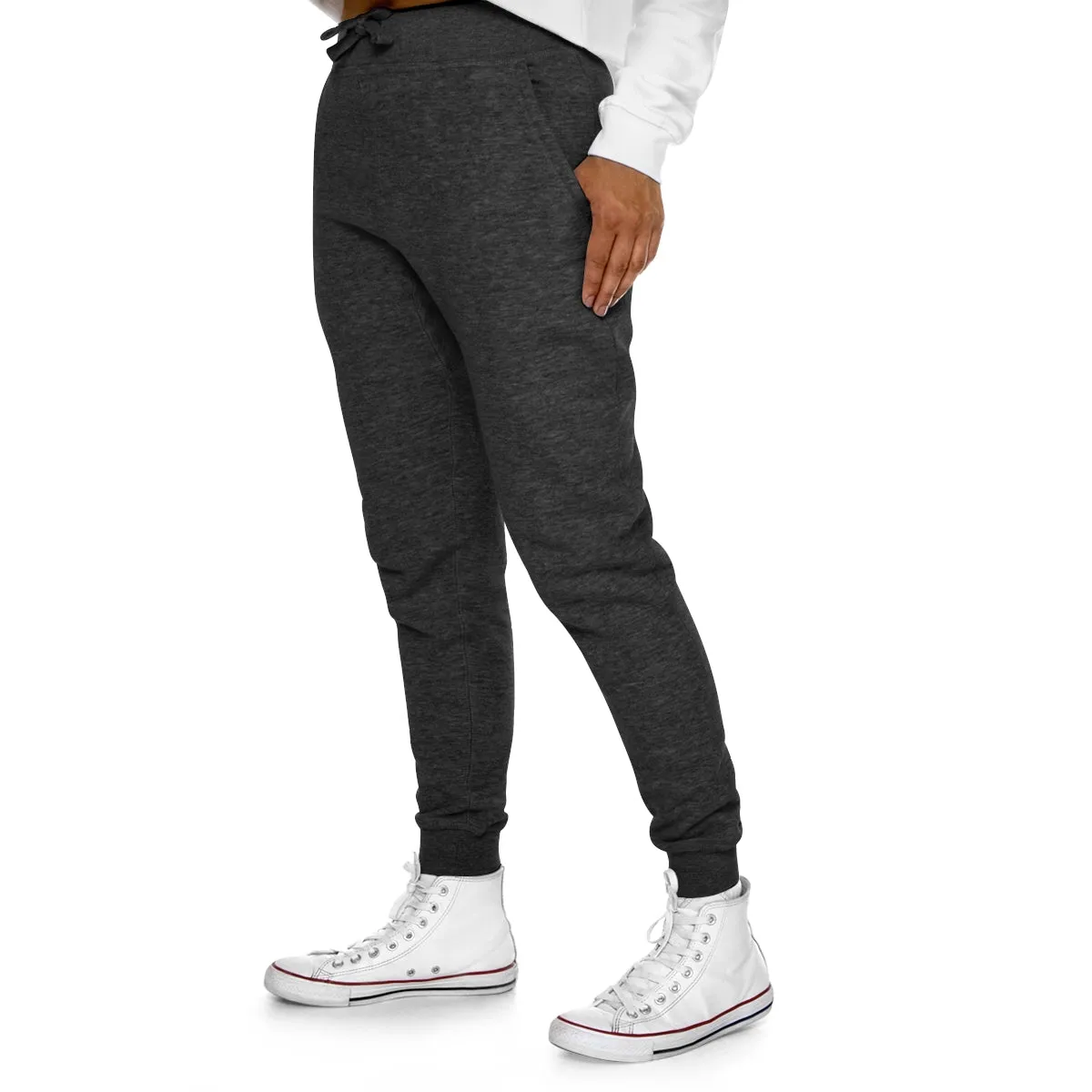 IIH Warrior  Black and White Premium Fleece Joggers