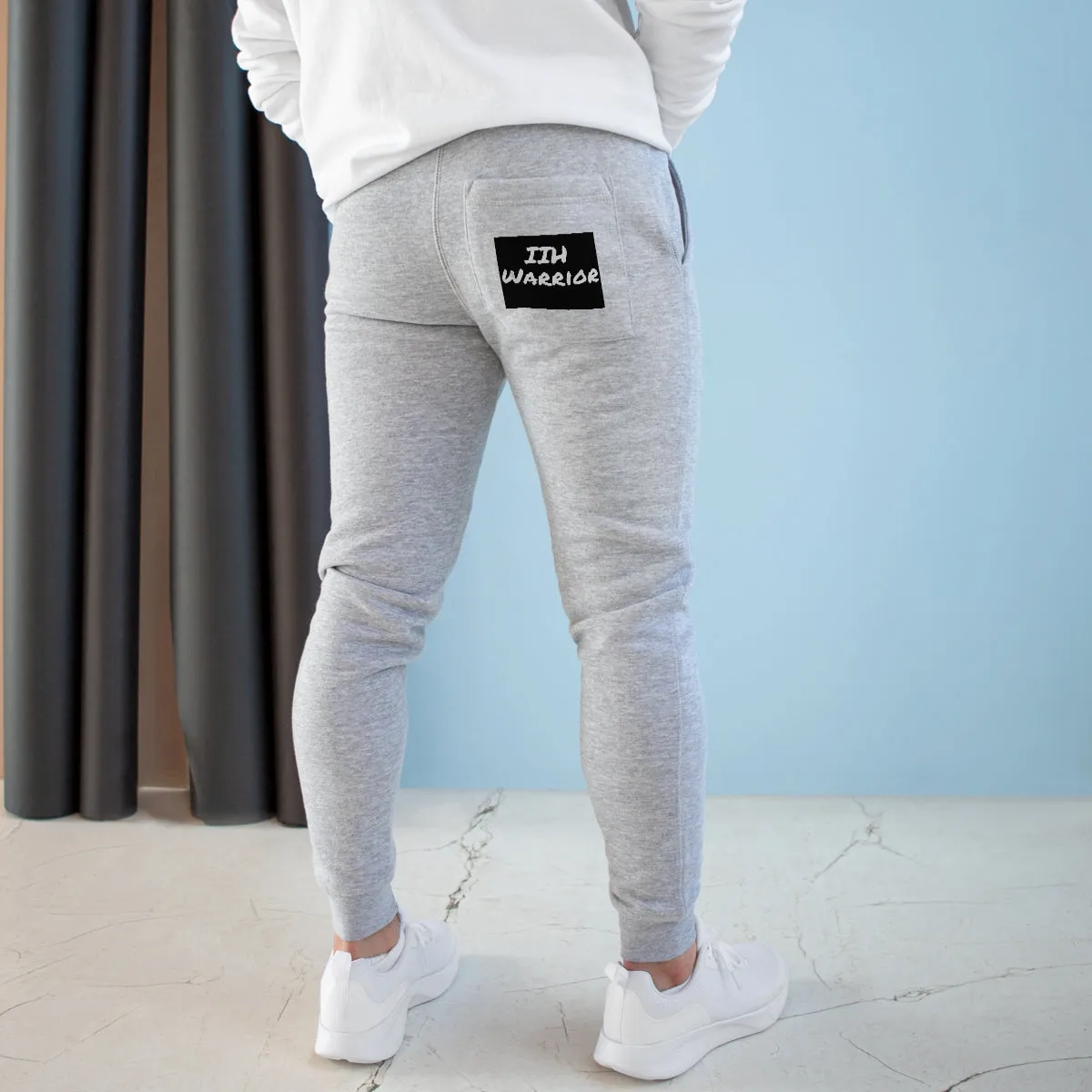 IIH Warrior  Black and White Premium Fleece Joggers