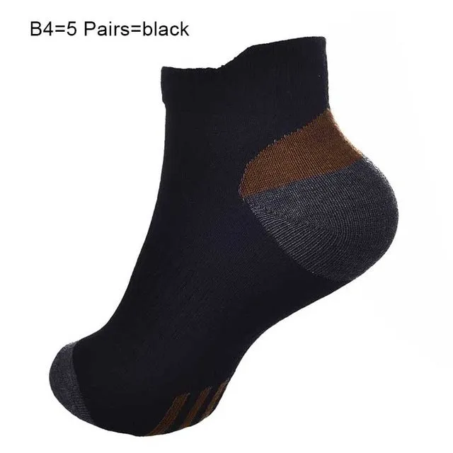 JUMEAUX EU 35-45 High Quality Men Socks Cotton Bamboo Fiber Classic Breathable Mesh Mountain Socks Men 2017 Hot 4-5 Pairs/Set