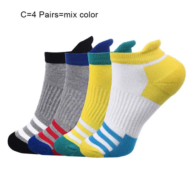 JUMEAUX EU 35-45 High Quality Men Socks Cotton Bamboo Fiber Classic Breathable Mesh Mountain Socks Men 2017 Hot 4-5 Pairs/Set