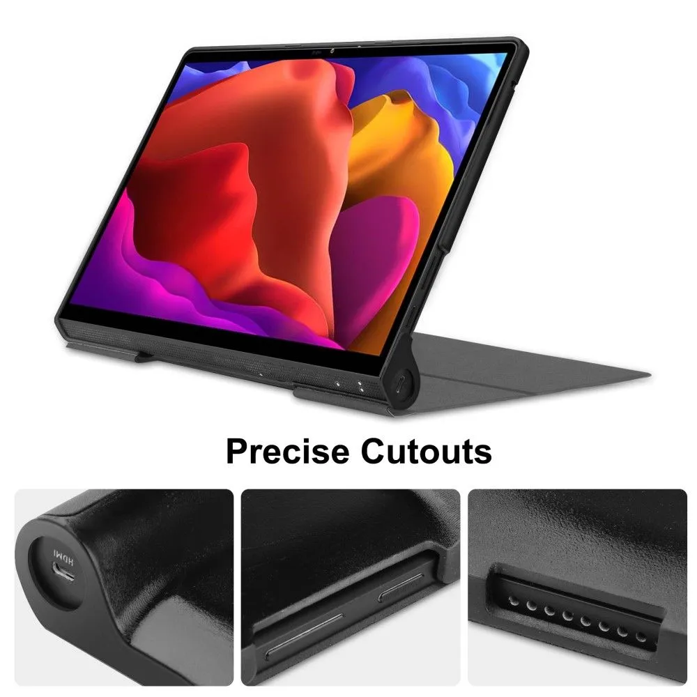 Lenovo Yoga 13 PU leather flip case with kickstand - Grey