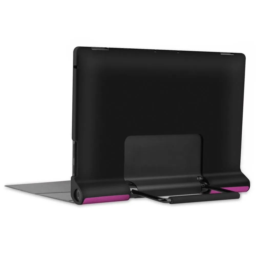 Lenovo Yoga 13 PU leather flip case with kickstand - Purple